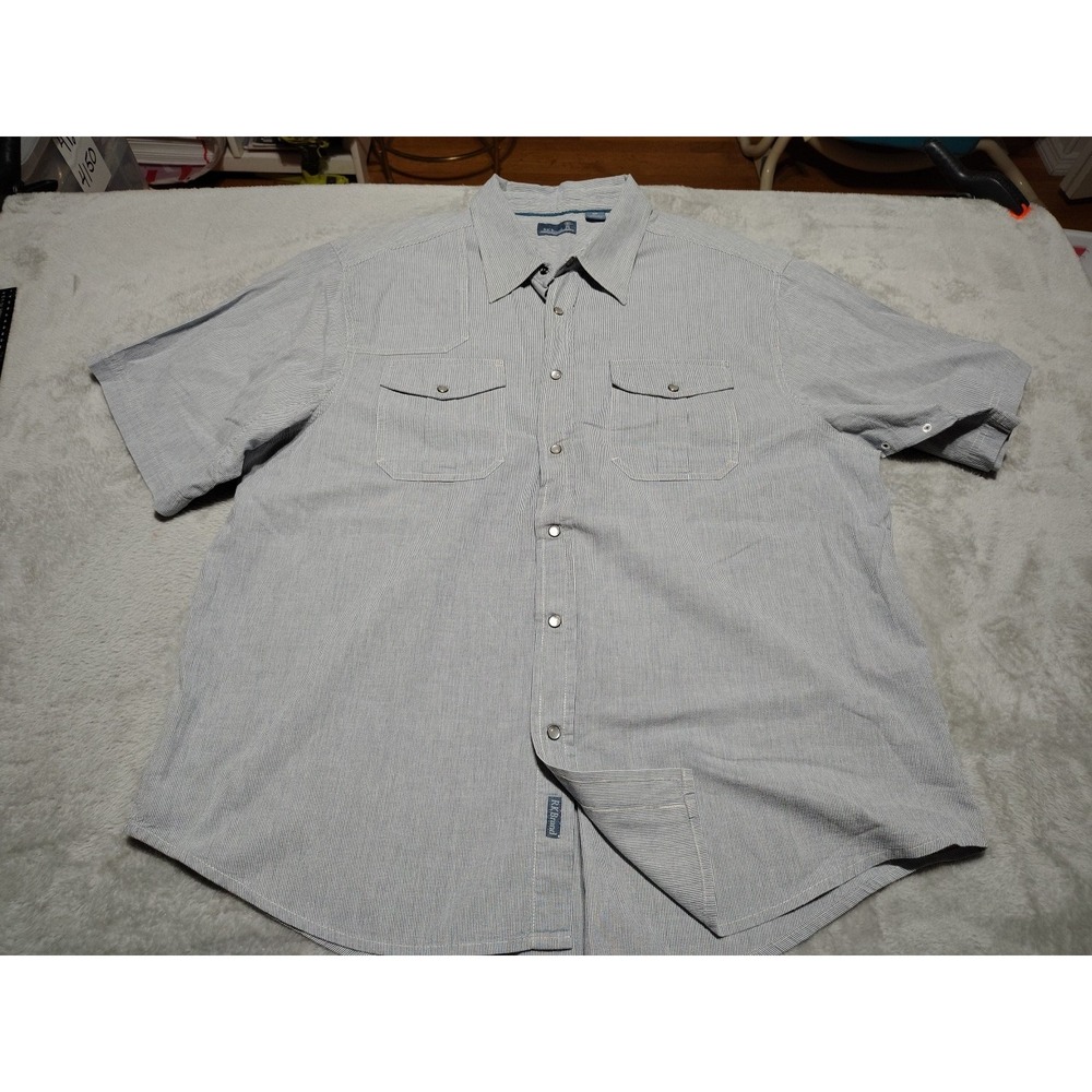 RK Brand Western Shirt Men 3XL Rockabilly Cowboy Rodeo Pearl Snap Short Sleeve